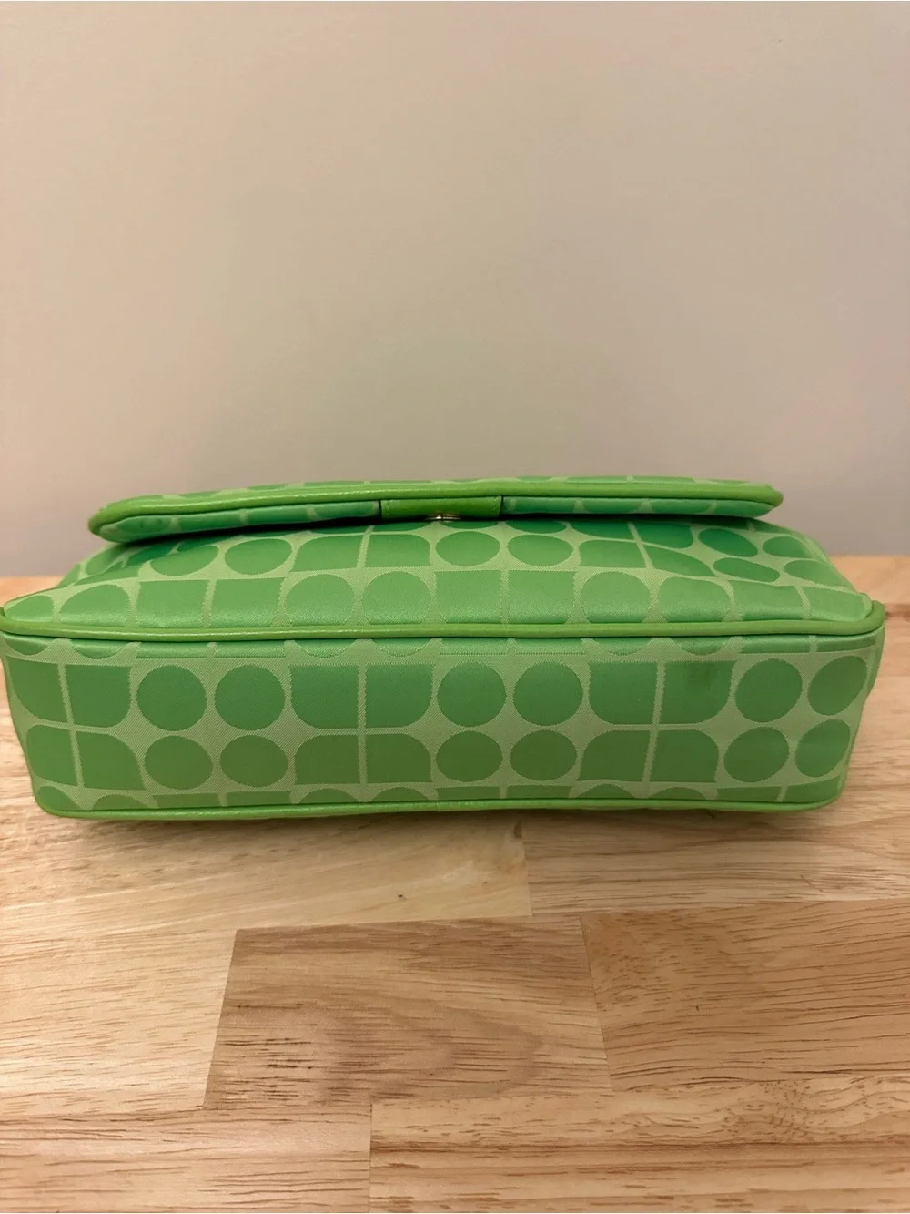 kate spade Lime Green Patterned Shoulder Bag